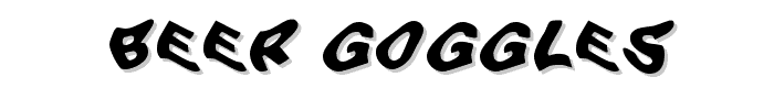 Beer Goggles font